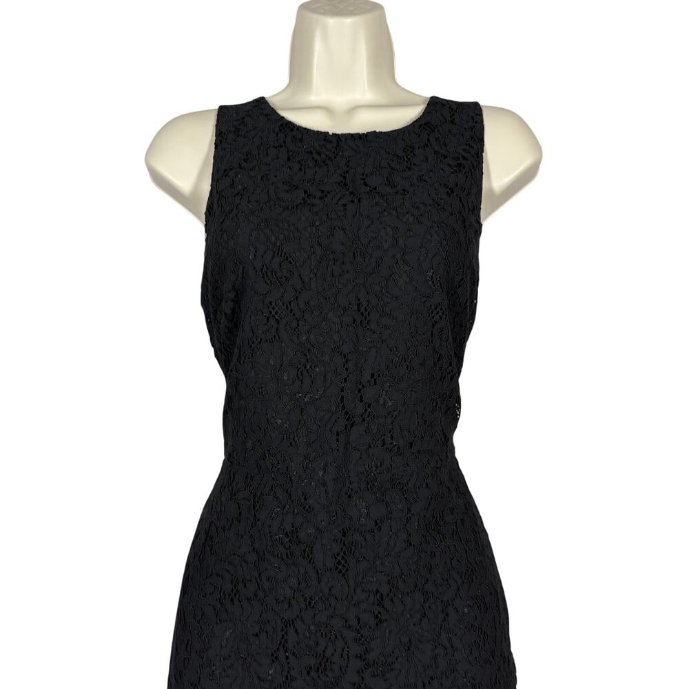 NEW! Banana Republic Lace Dress Sheath Black Sleeveless - 10